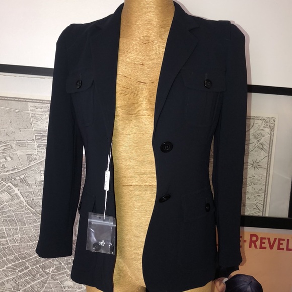 MAXMARA Navy Blue Blazer Size 2-4 - Picture 4 of 16